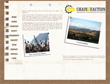 Tablet Screenshot of chainreactionindia.com